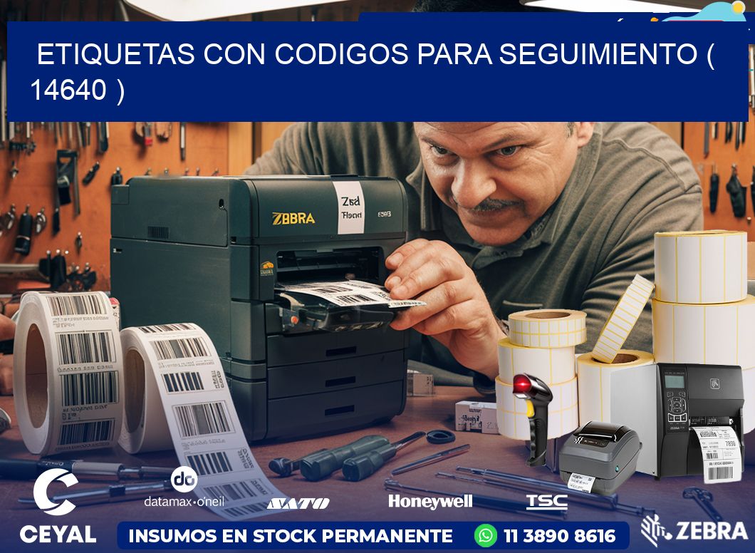ETIQUETAS CON CODIGOS PARA SEGUIMIENTO ( 14640 )