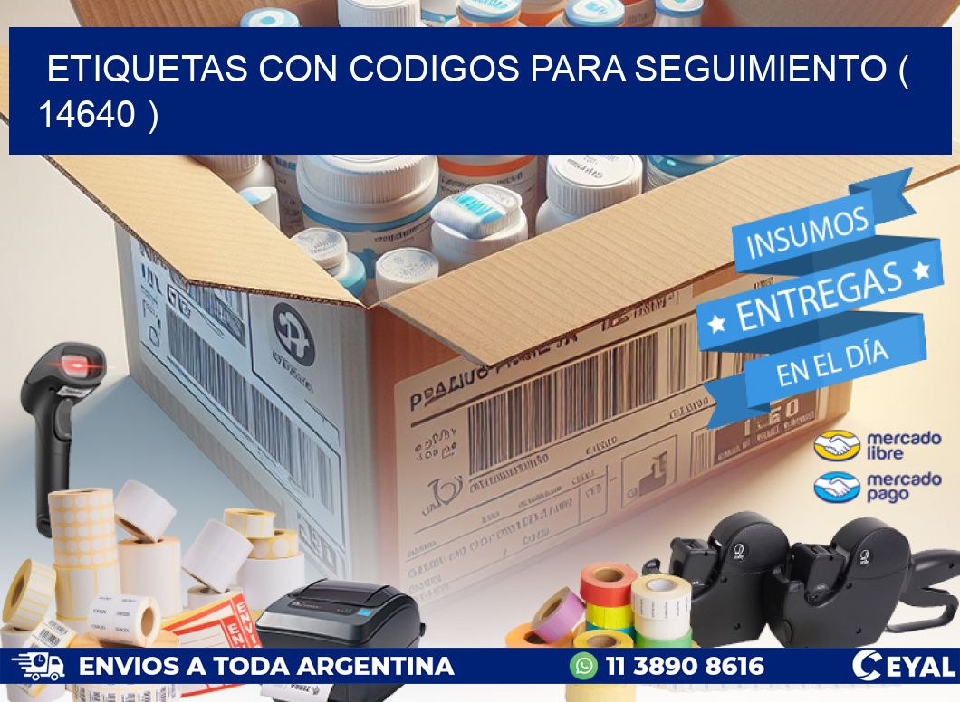 ETIQUETAS CON CODIGOS PARA SEGUIMIENTO ( 14640 )