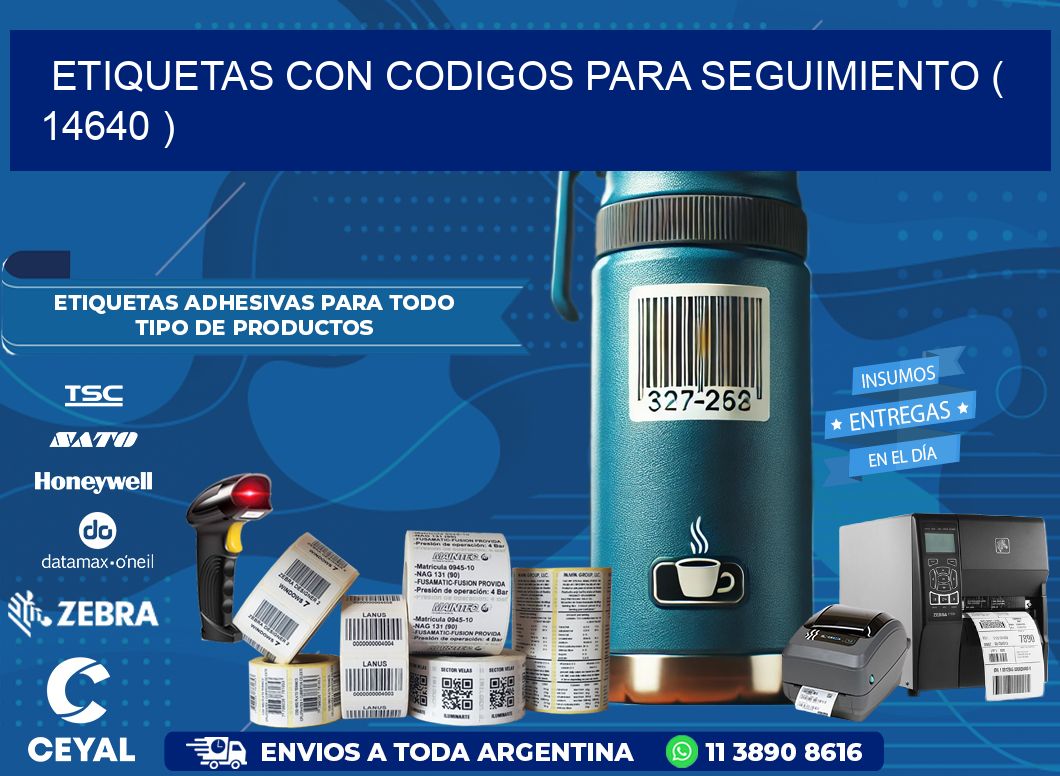 ETIQUETAS CON CODIGOS PARA SEGUIMIENTO ( 14640 )