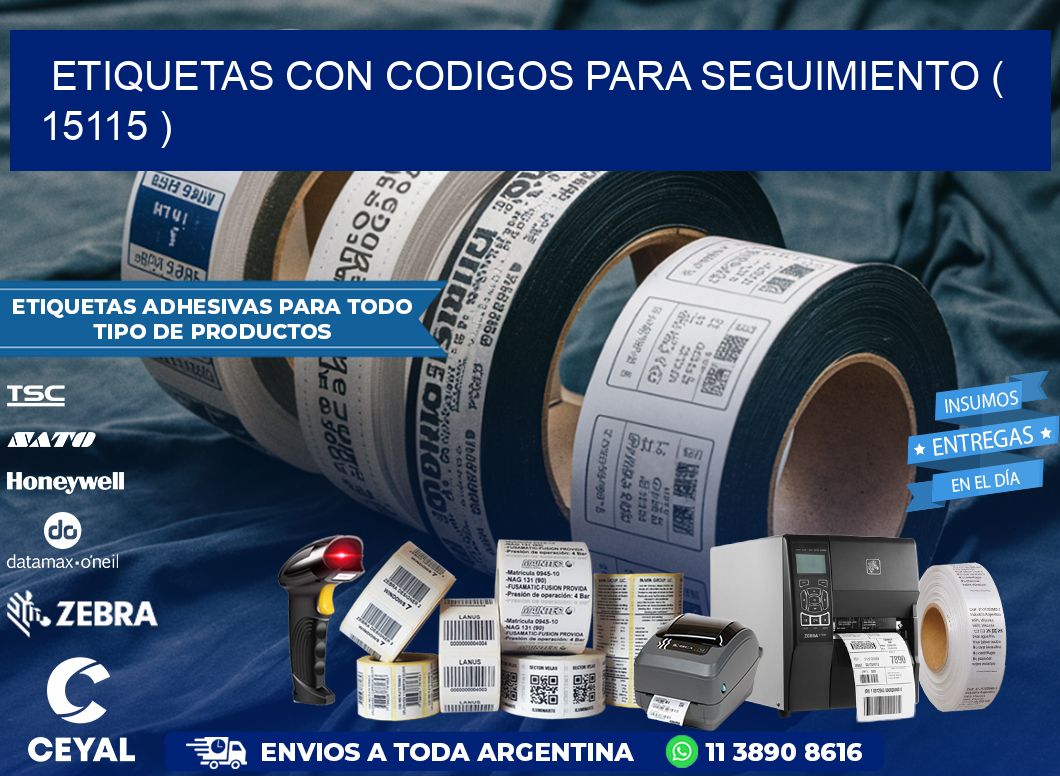 ETIQUETAS CON CODIGOS PARA SEGUIMIENTO ( 15115 )