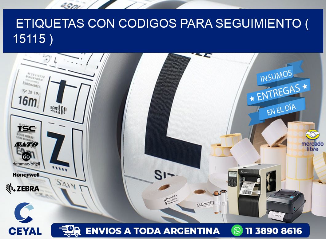 ETIQUETAS CON CODIGOS PARA SEGUIMIENTO ( 15115 )