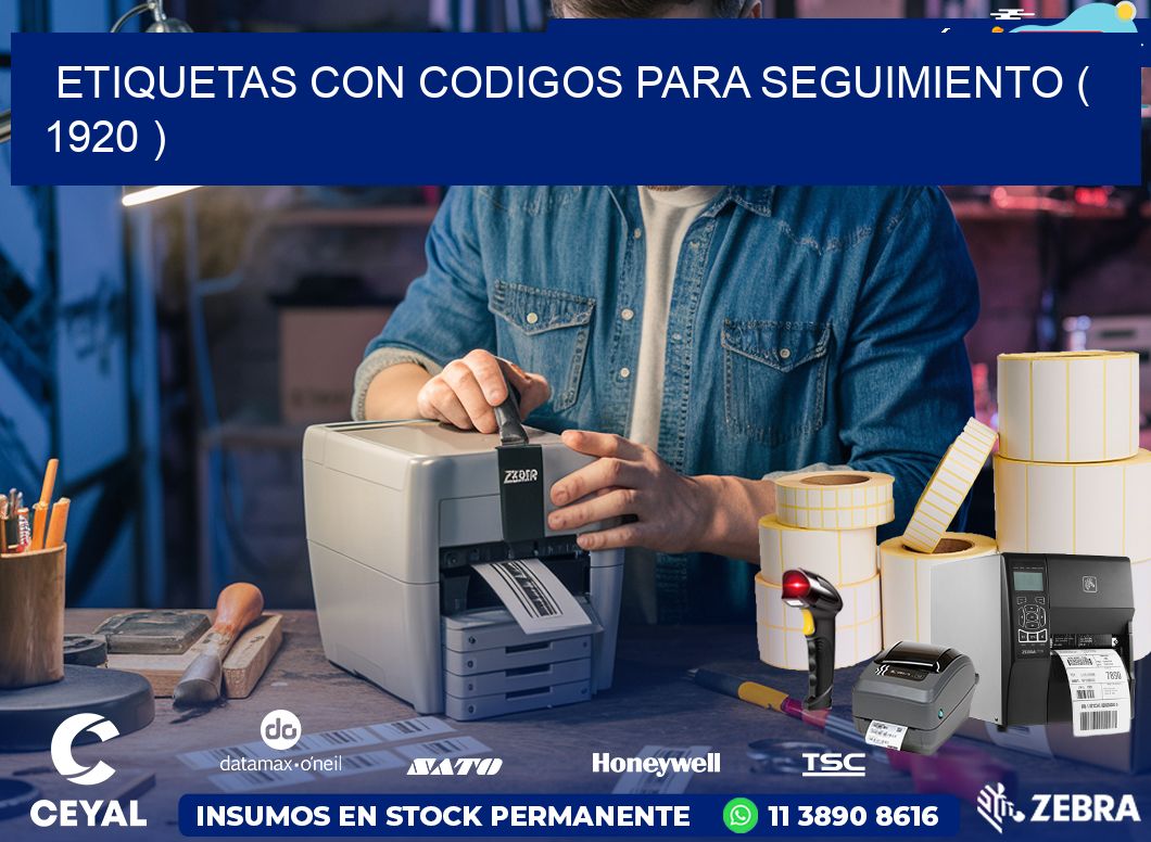 ETIQUETAS CON CODIGOS PARA SEGUIMIENTO ( 1920 )