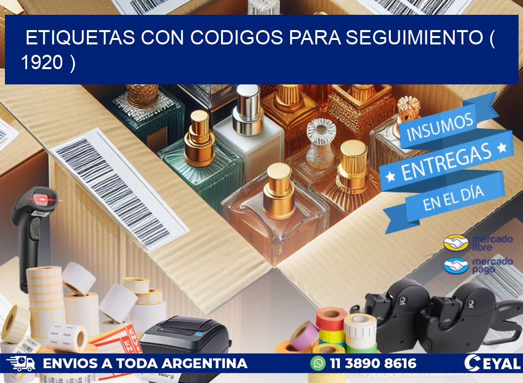 ETIQUETAS CON CODIGOS PARA SEGUIMIENTO ( 1920 )