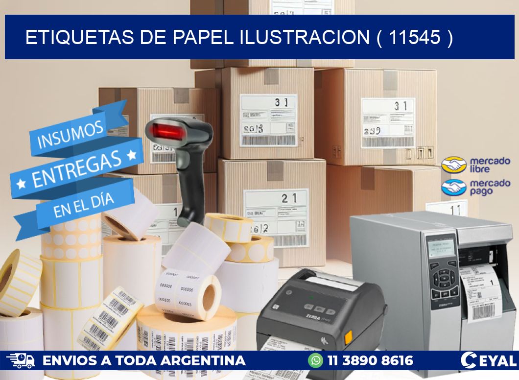 ETIQUETAS DE PAPEL ILUSTRACION ( 11545 )