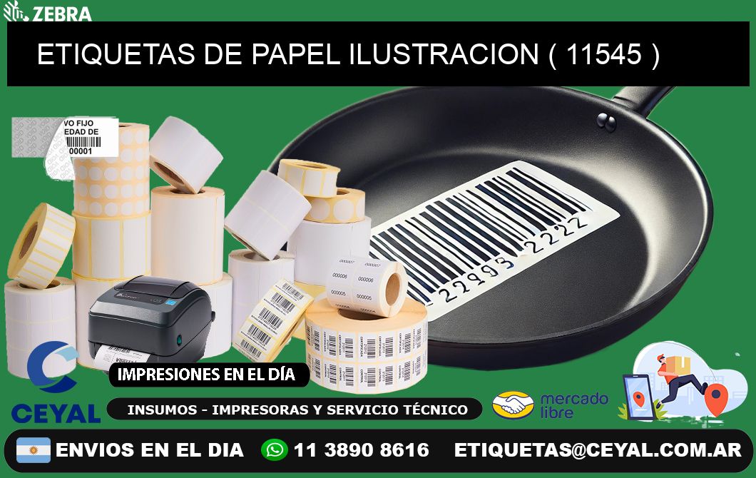 ETIQUETAS DE PAPEL ILUSTRACION ( 11545 )