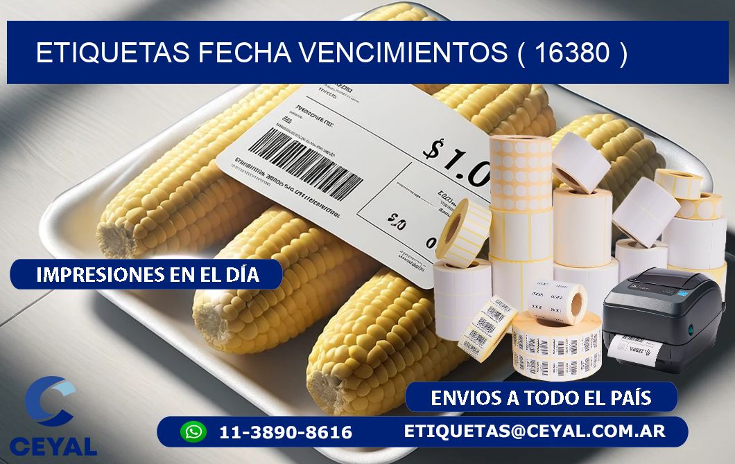 ETIQUETAS FECHA VENCIMIENTOS ( 16380 )