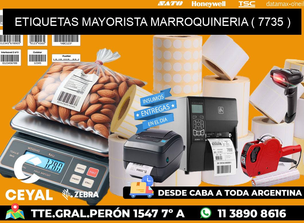 ETIQUETAS MAYORISTA MARROQUINERIA ( 7735 )