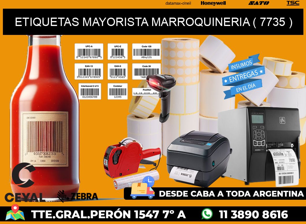 ETIQUETAS MAYORISTA MARROQUINERIA ( 7735 )