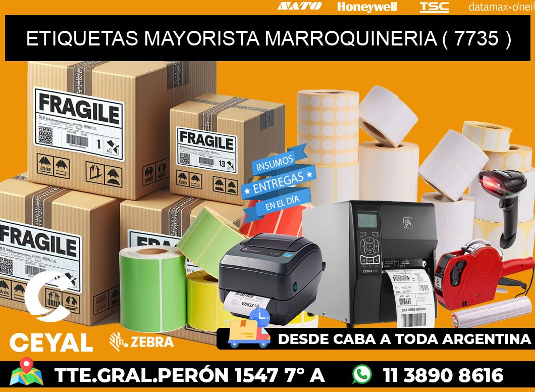 ETIQUETAS MAYORISTA MARROQUINERIA ( 7735 )
