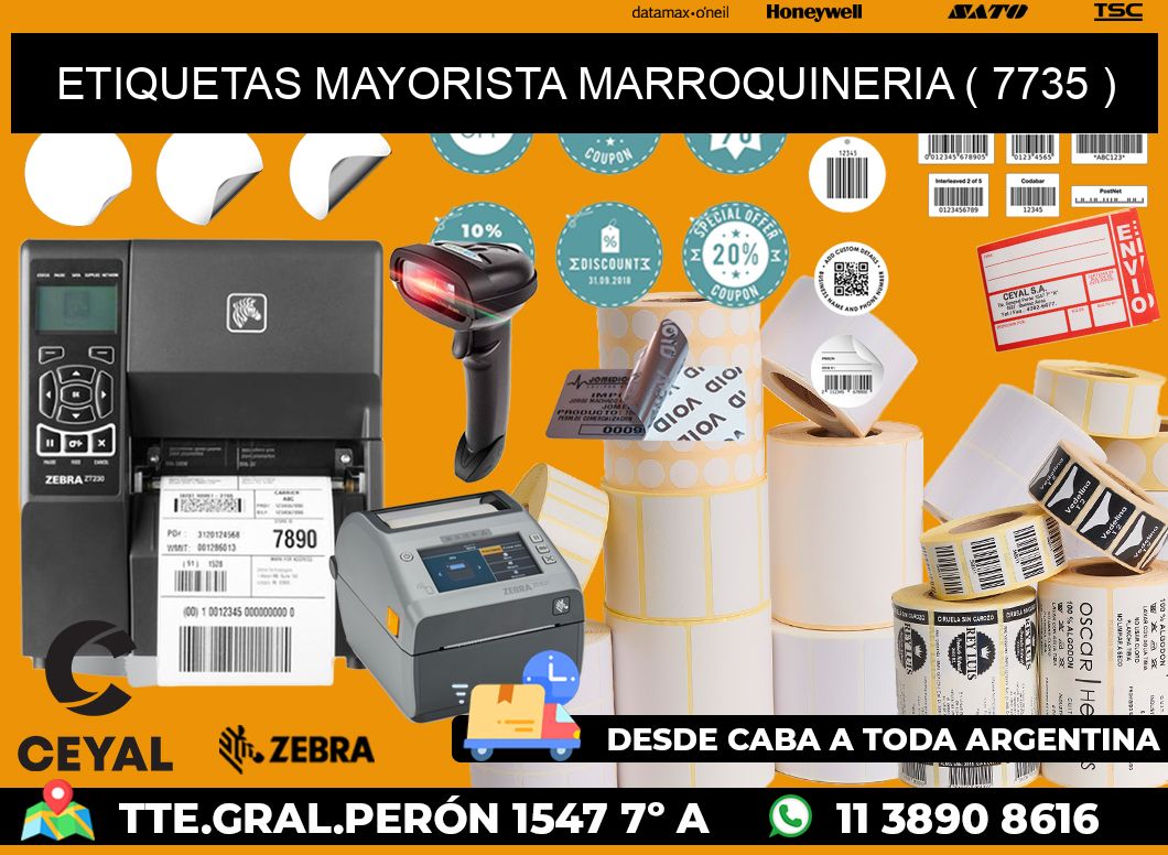 ETIQUETAS MAYORISTA MARROQUINERIA ( 7735 )