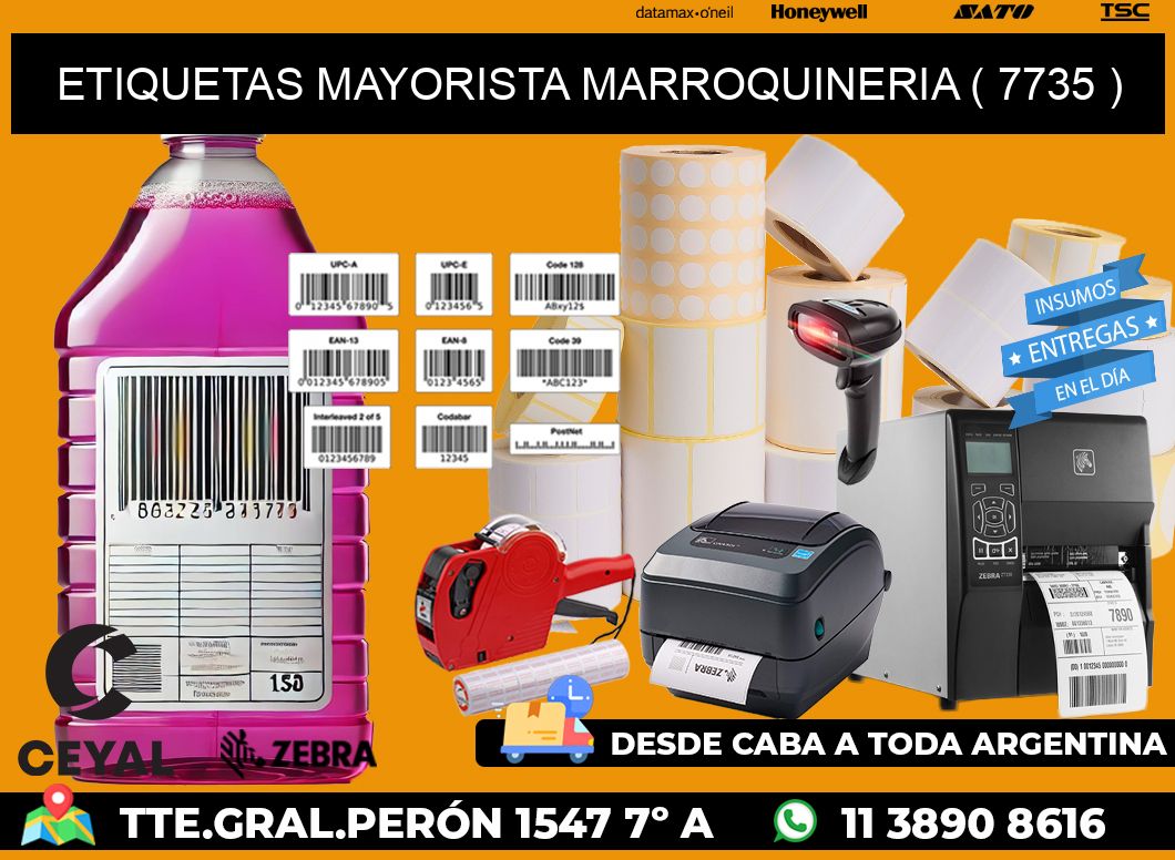ETIQUETAS MAYORISTA MARROQUINERIA ( 7735 )