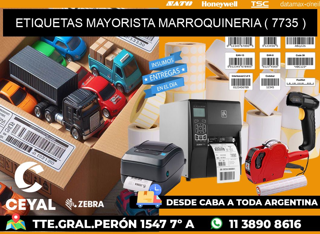 ETIQUETAS MAYORISTA MARROQUINERIA ( 7735 )
