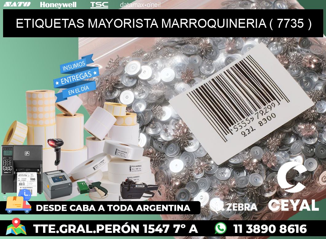 ETIQUETAS MAYORISTA MARROQUINERIA ( 7735 )