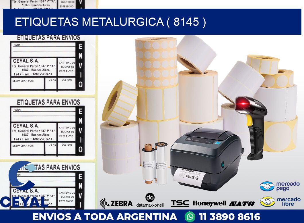 ETIQUETAS METALURGICA ( 8145 )