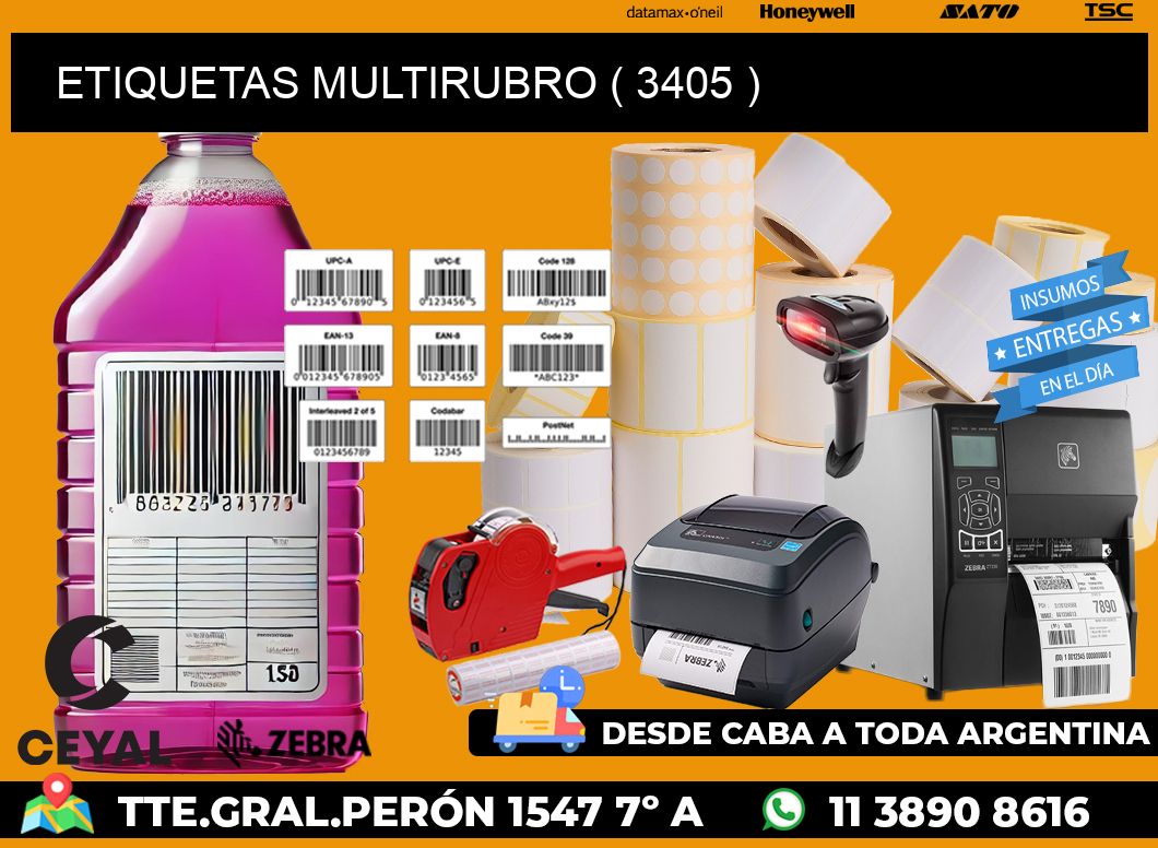ETIQUETAS MULTIRUBRO ( 3405 )