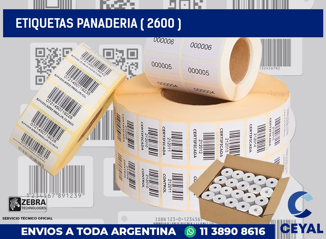 ETIQUETAS PANADERIA ( 2600 )