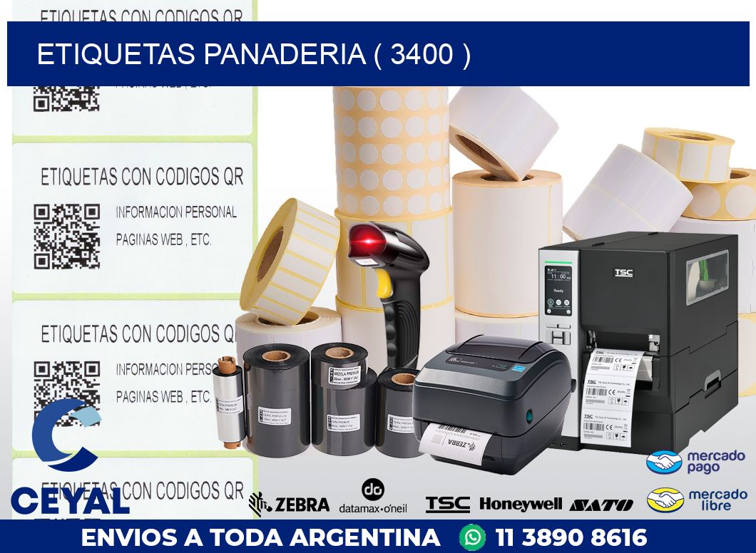 ETIQUETAS PANADERIA ( 3400 )