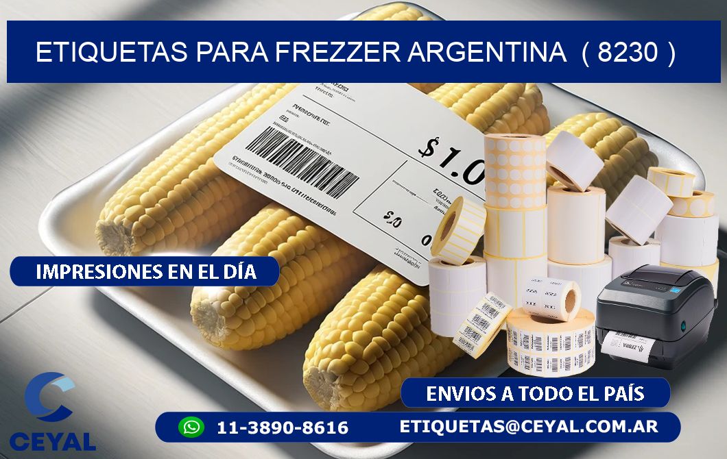 ETIQUETAS PARA FREZZER ARGENTINA  ( 8230 )