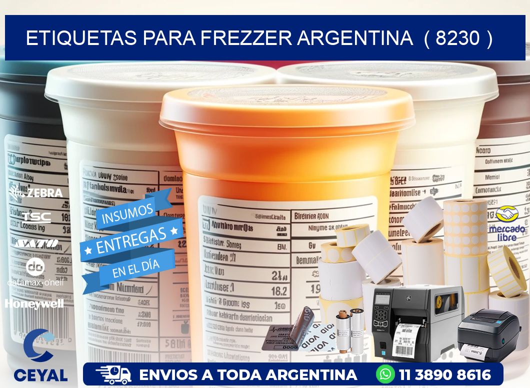 ETIQUETAS PARA FREZZER ARGENTINA  ( 8230 )