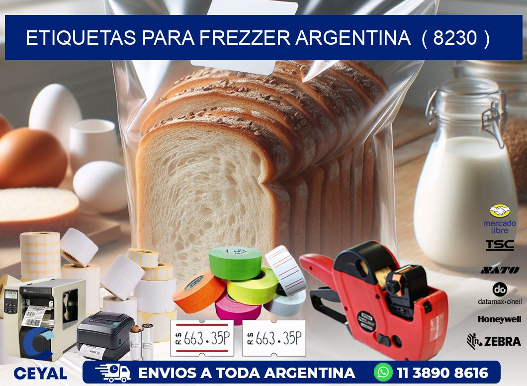 ETIQUETAS PARA FREZZER ARGENTINA  ( 8230 )