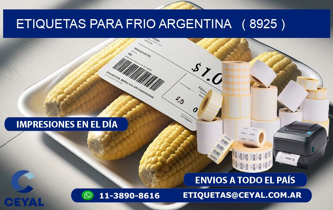 ETIQUETAS PARA FRIO ARGENTINA   ( 8925 )
