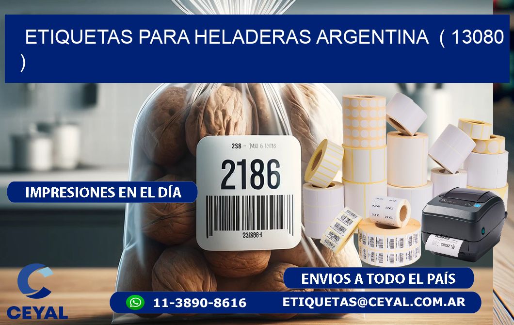 ETIQUETAS PARA HELADERAS ARGENTINA  ( 13080 )