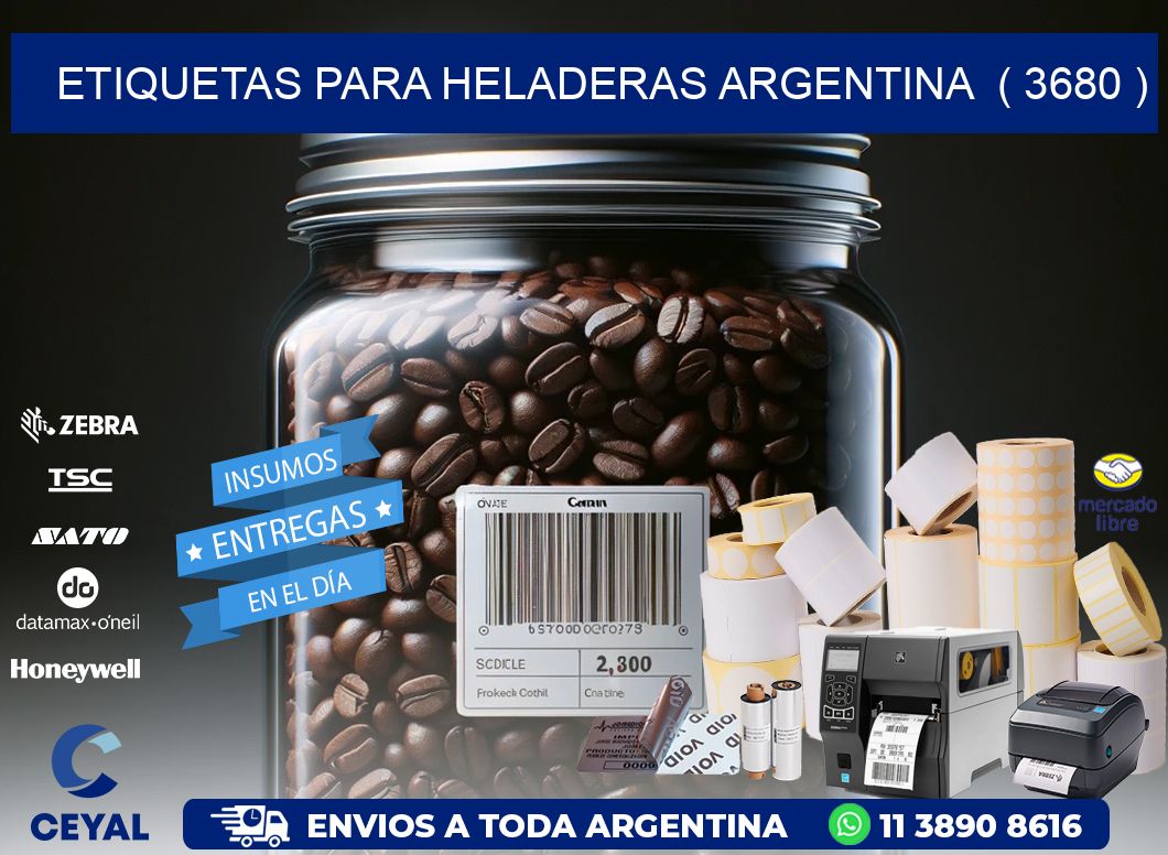 ETIQUETAS PARA HELADERAS ARGENTINA  ( 3680 )