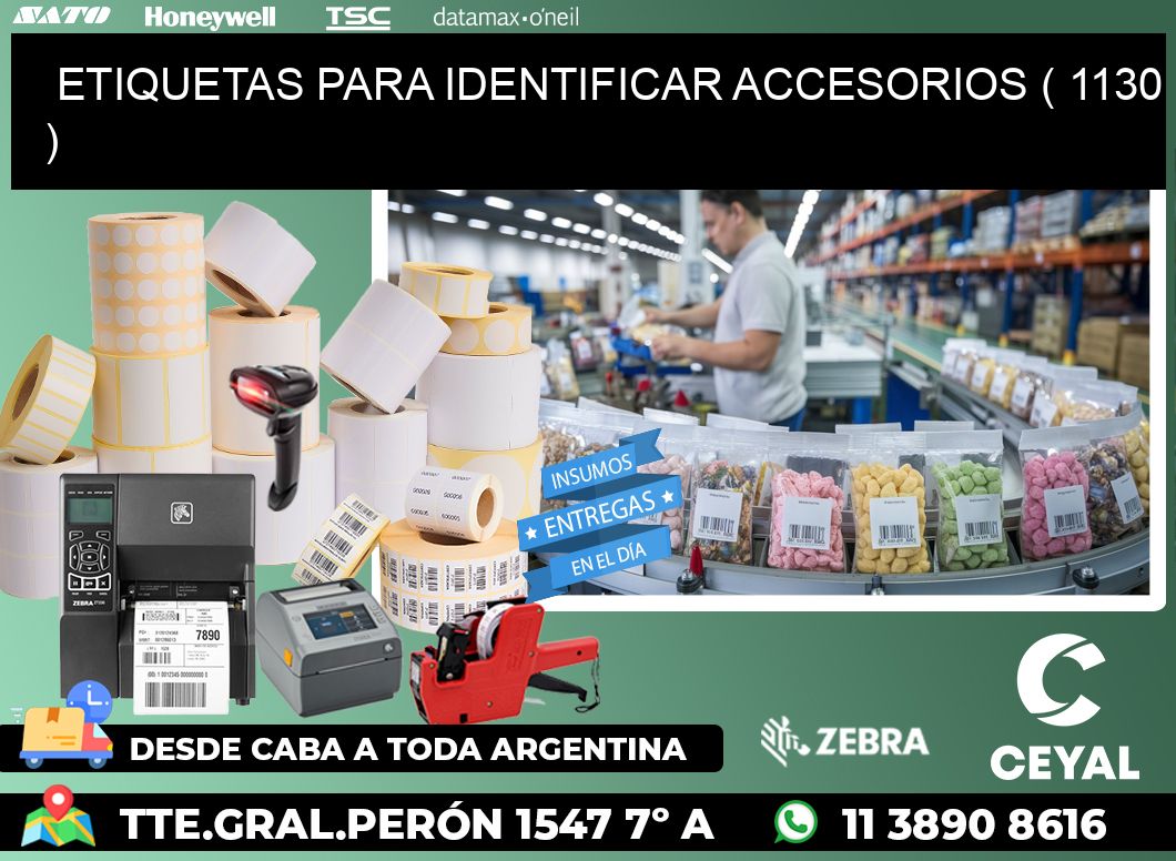 ETIQUETAS PARA IDENTIFICAR ACCESORIOS ( 1130 )