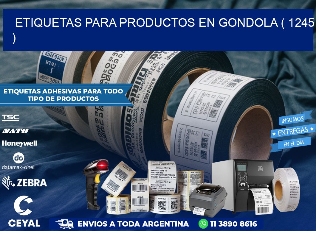 ETIQUETAS PARA PRODUCTOS EN GONDOLA ( 1245 )
