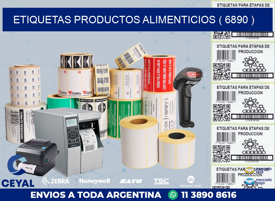 ETIQUETAS PRODUCTOS ALIMENTICIOS ( 6890 )