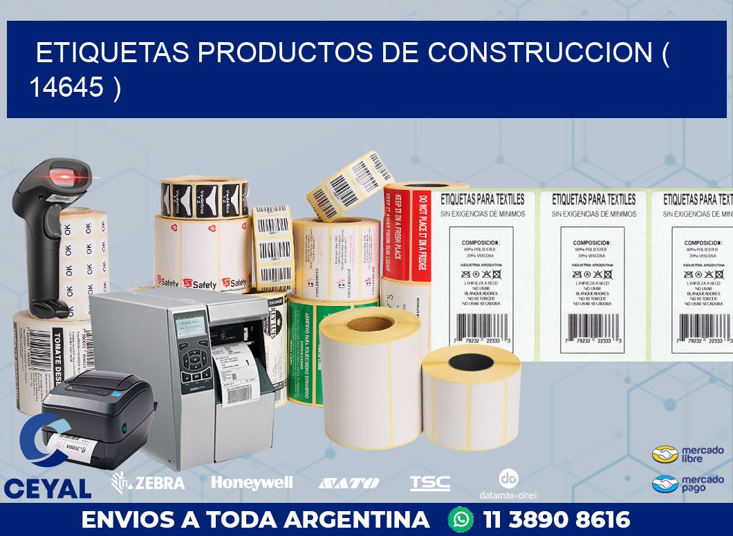 ETIQUETAS PRODUCTOS DE CONSTRUCCION ( 14645 )