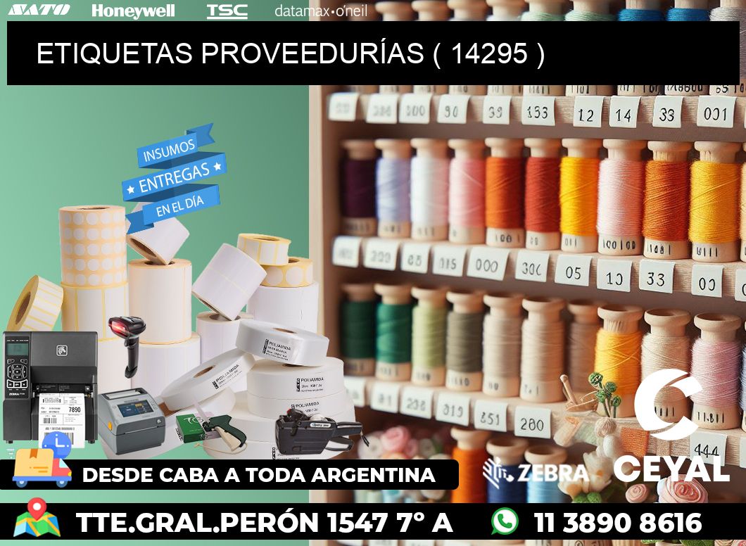 ETIQUETAS PROVEEDURÍAS ( 14295 )