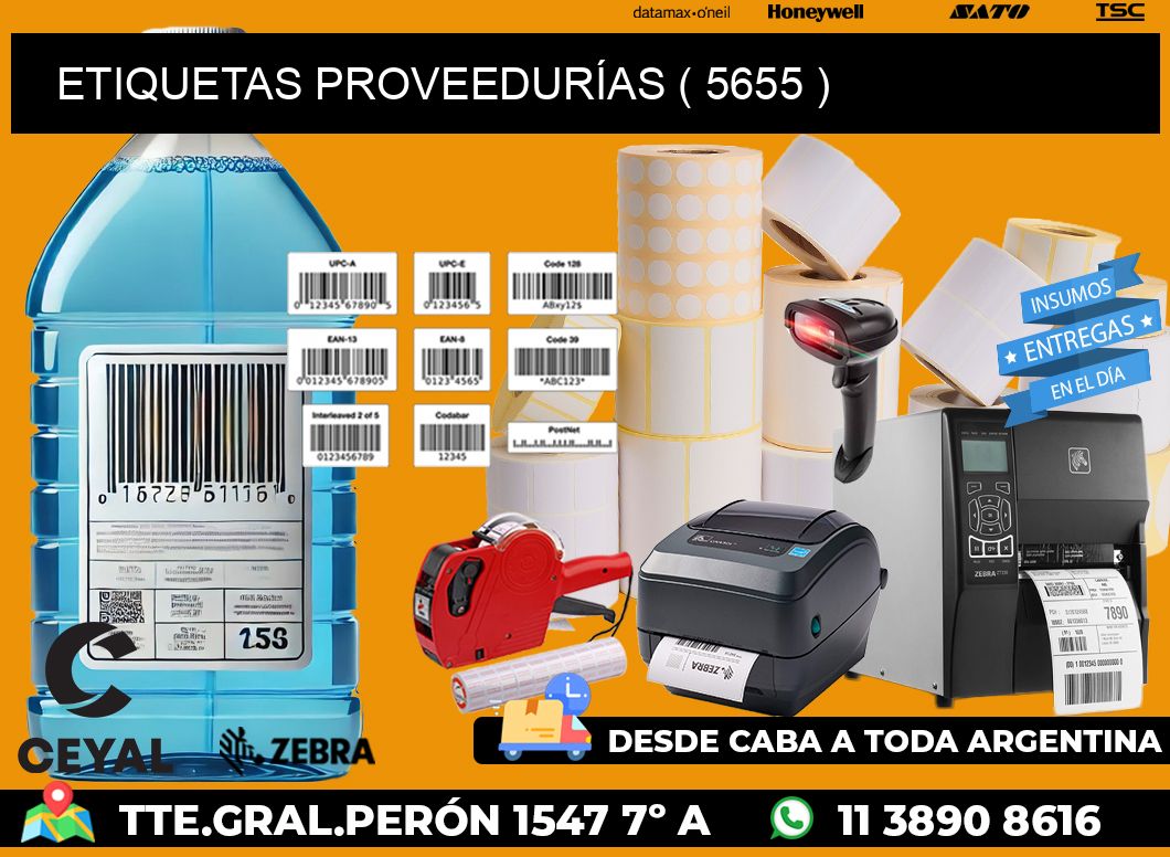 ETIQUETAS PROVEEDURÍAS ( 5655 )