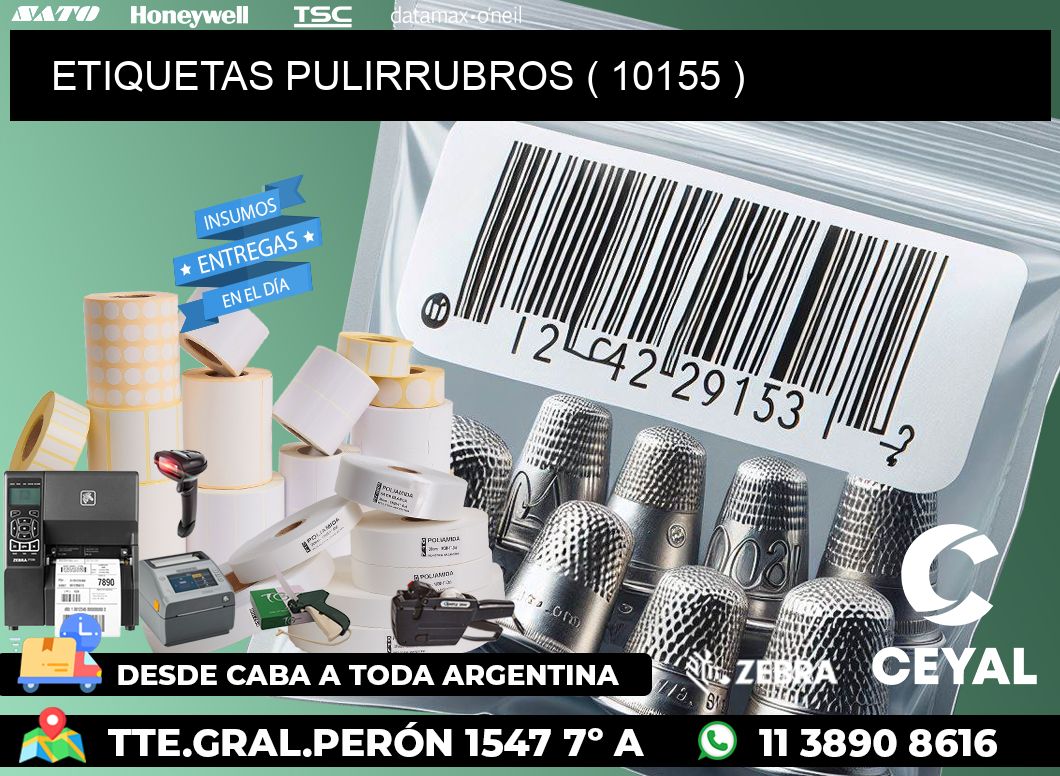 ETIQUETAS PULIRRUBROS ( 10155 )