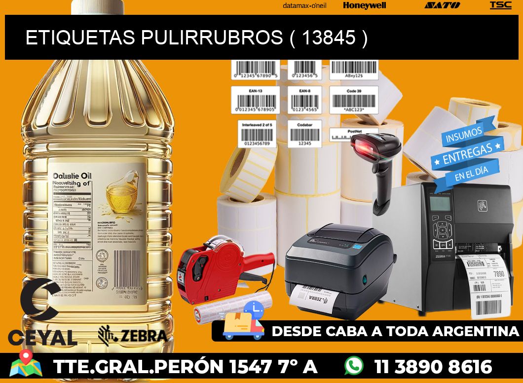 ETIQUETAS PULIRRUBROS ( 13845 )