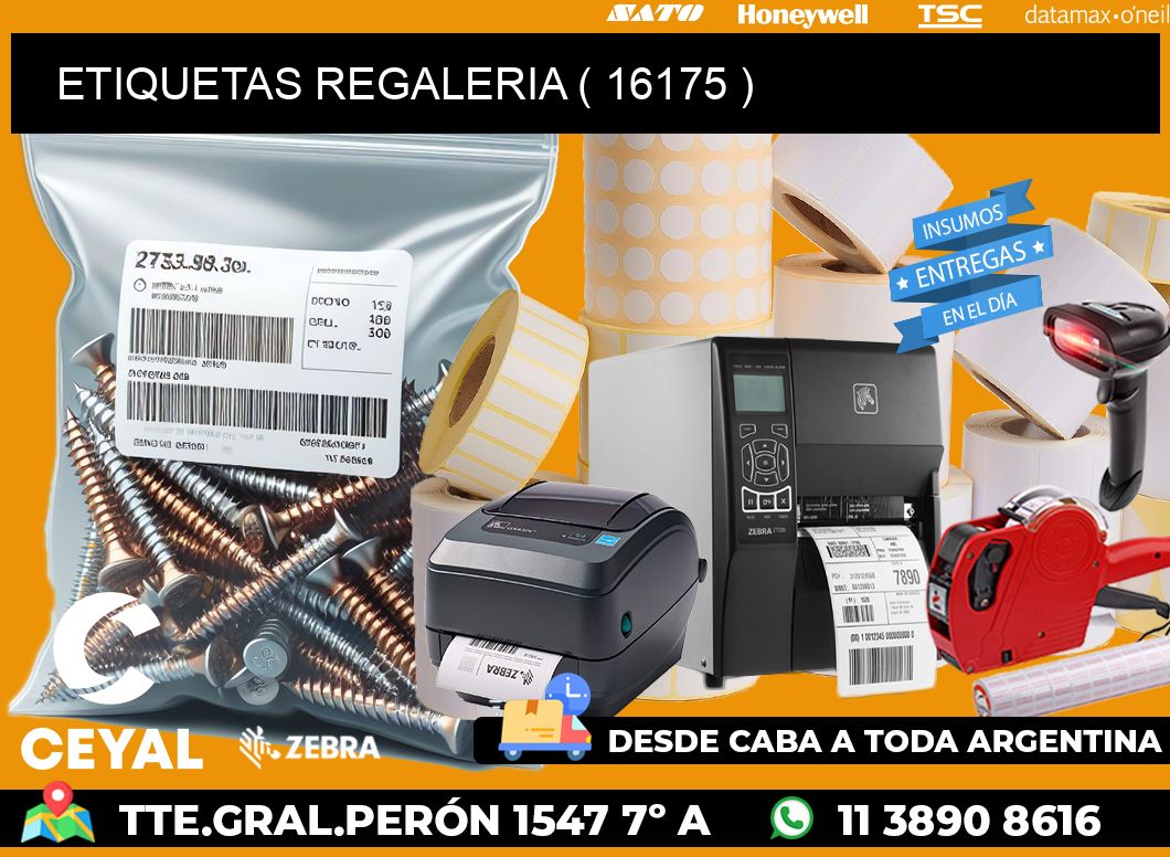 ETIQUETAS REGALERIA ( 16175 )