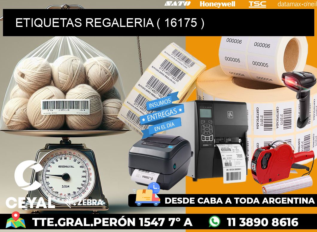 ETIQUETAS REGALERIA ( 16175 )