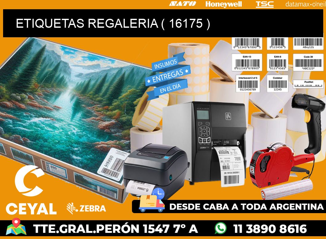 ETIQUETAS REGALERIA ( 16175 )