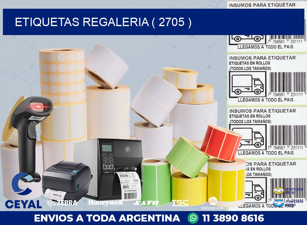 ETIQUETAS REGALERIA ( 2705 )