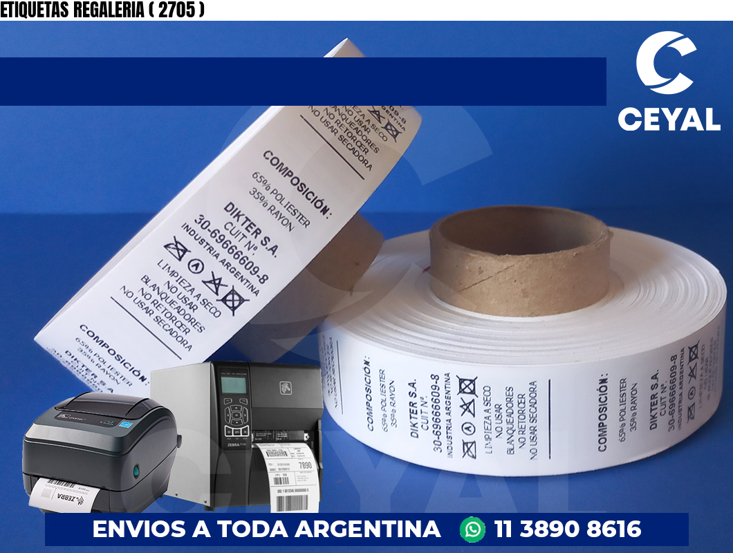 ETIQUETAS REGALERIA ( 2705 )