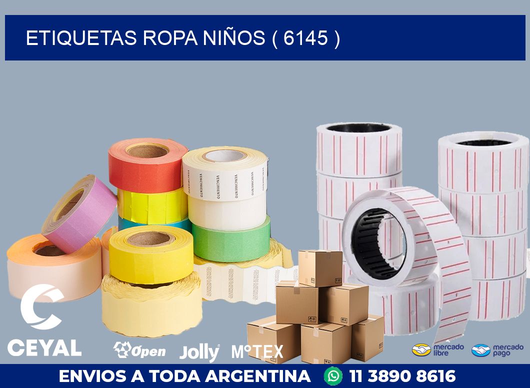 ETIQUETAS ROPA NIÑOS ( 6145 )