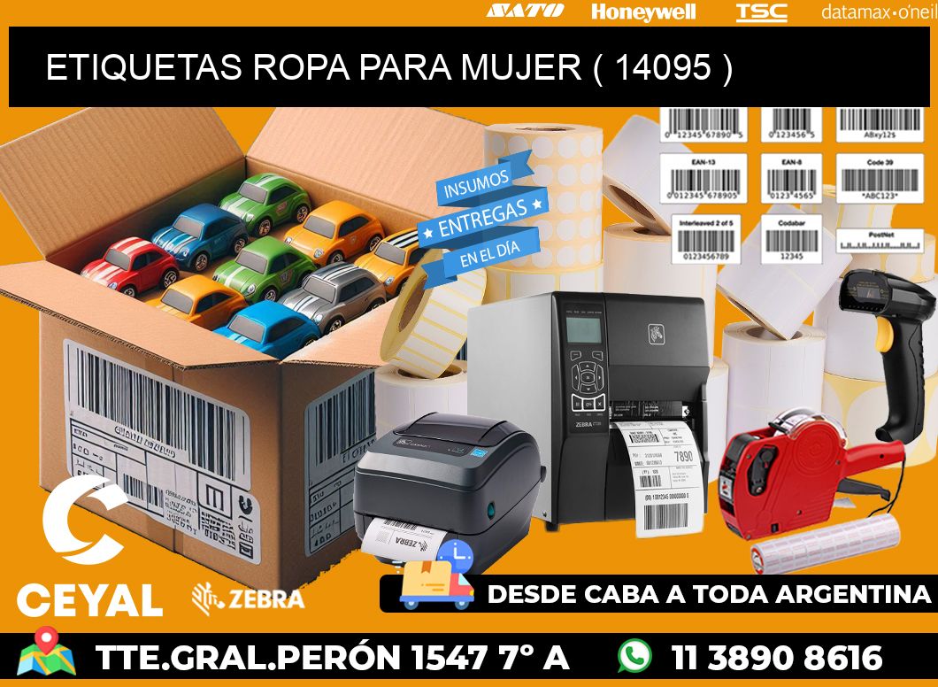 ETIQUETAS ROPA PARA MUJER ( 14095 )