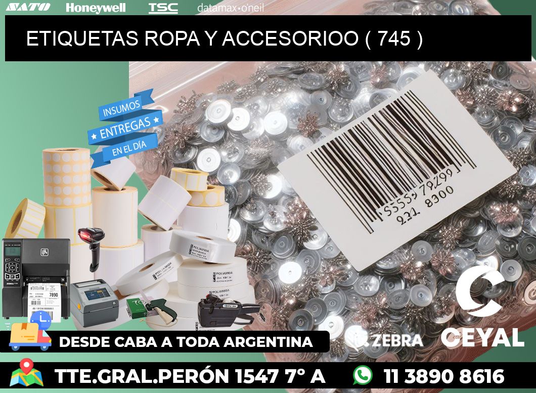 ETIQUETAS ROPA Y ACCESORIOO ( 745 )