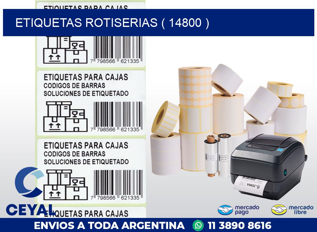 ETIQUETAS ROTISERIAS ( 14800 )