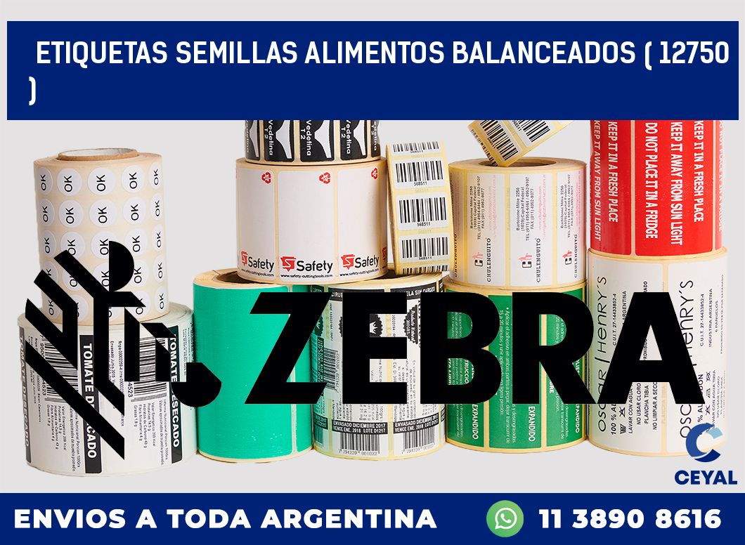 ETIQUETAS SEMILLAS ALIMENTOS BALANCEADOS ( 12750 )