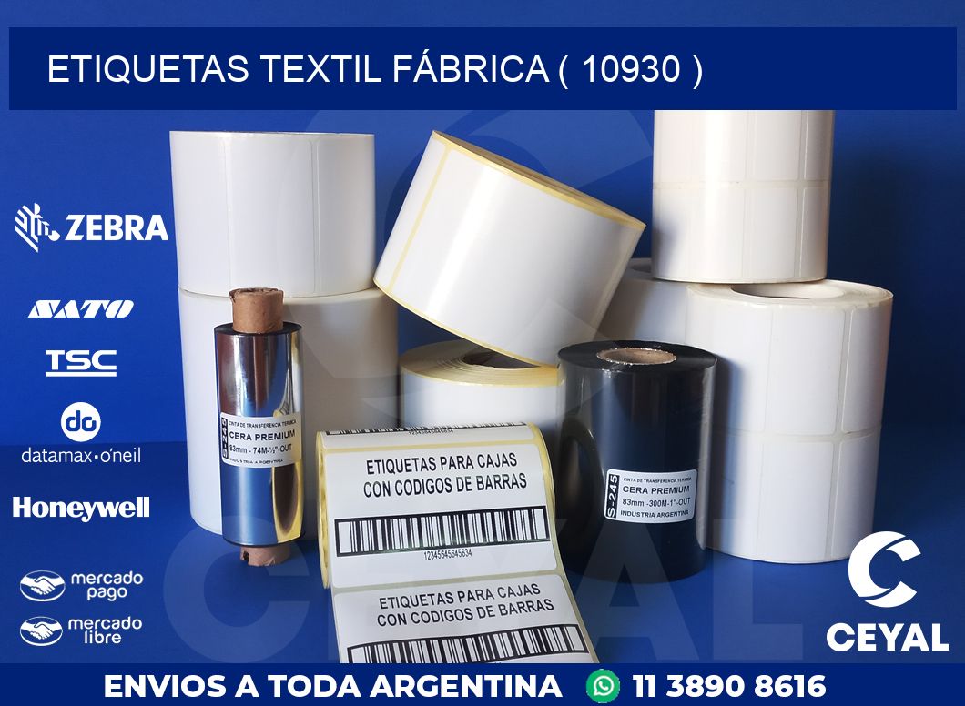 ETIQUETAS TEXTIL FÁBRICA ( 10930 )