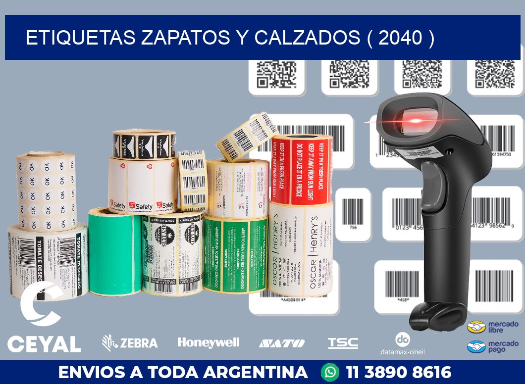 ETIQUETAS ZAPATOS Y CALZADOS ( 2040 )