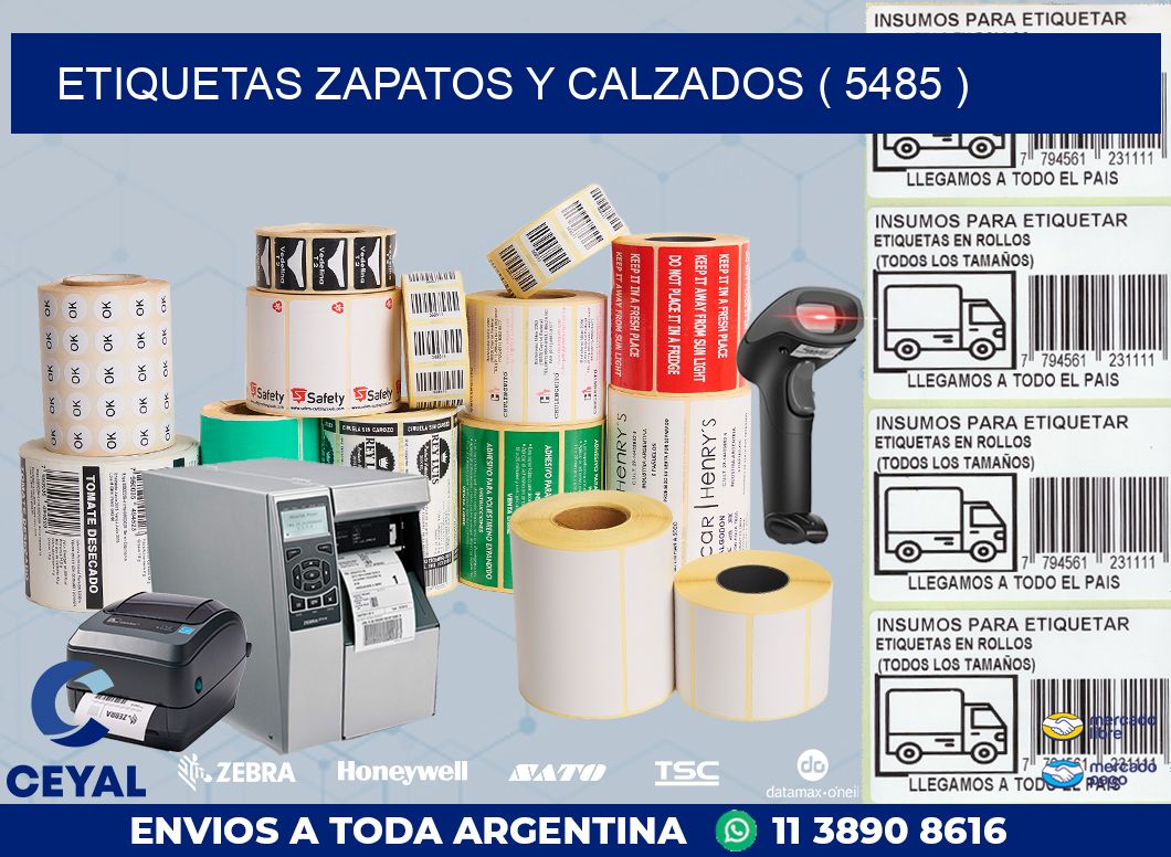 ETIQUETAS ZAPATOS Y CALZADOS ( 5485 )