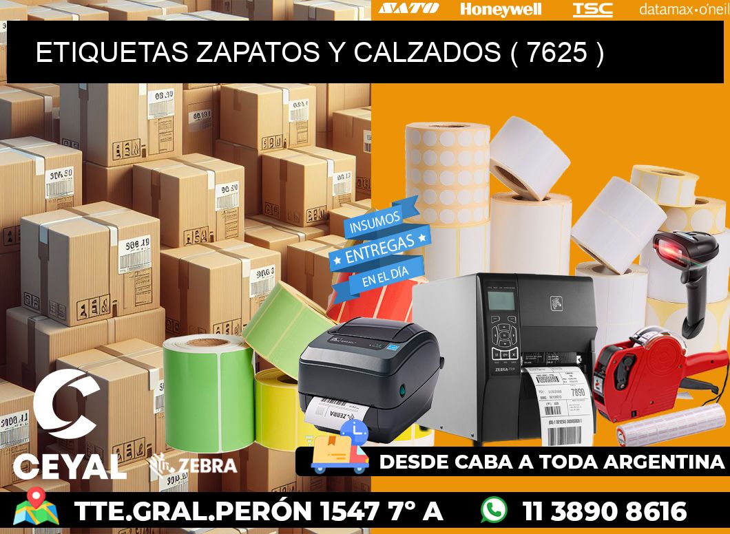 ETIQUETAS ZAPATOS Y CALZADOS ( 7625 )