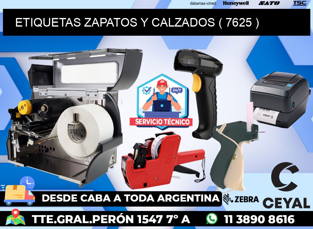 ETIQUETAS ZAPATOS Y CALZADOS ( 7625 )